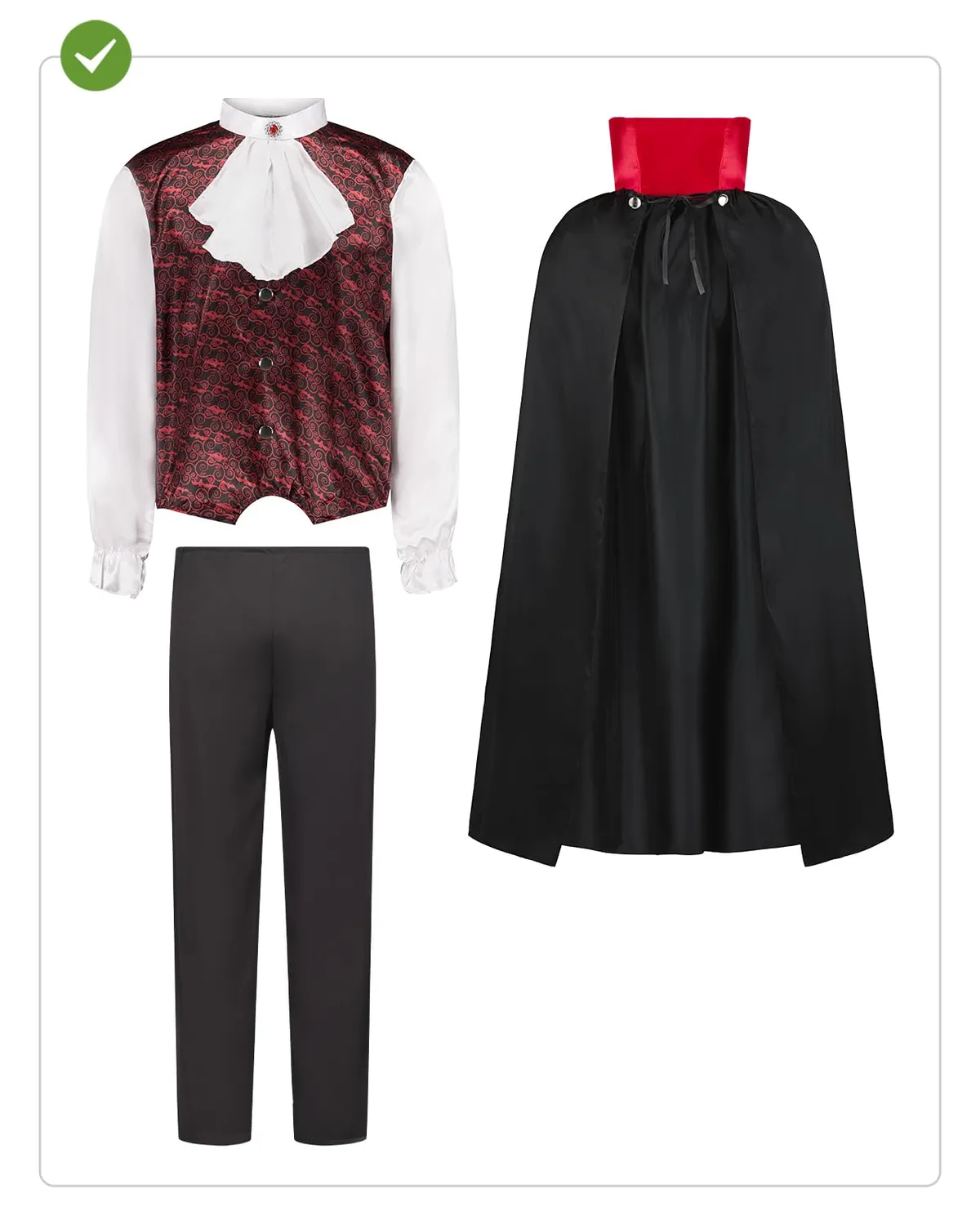 Funidelia Conte Dracula Costume Uomo XL con Mantello