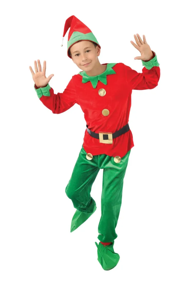 P'tit Clown Lutin re65654 costume bambino 10/12 anni Natale
