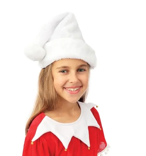 P'tit Clown berretto Natale bambino bianco argento taglia unica