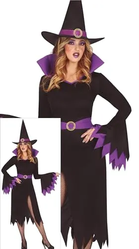 Fiestas Guirca Strega Mistica Costume Donna S Viola Nero