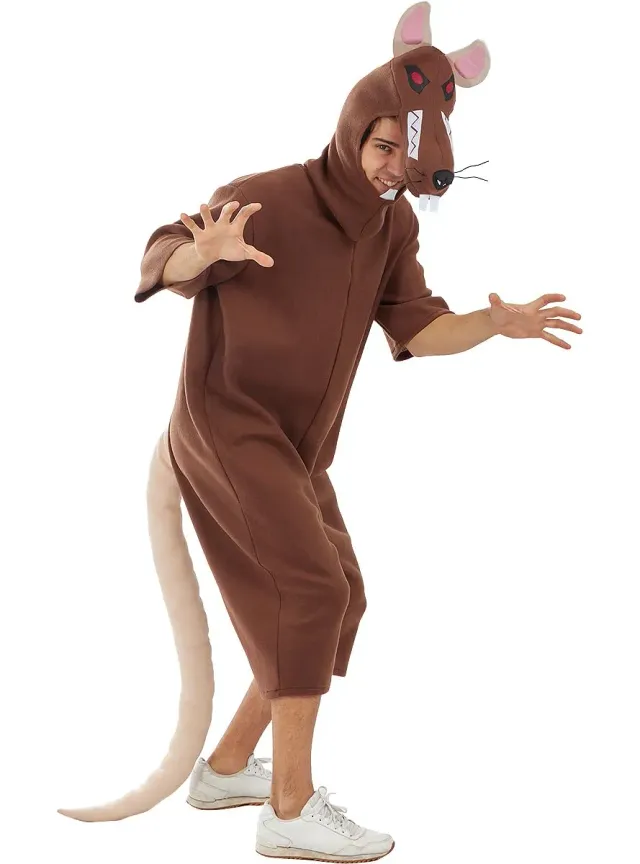 Funidelia Costume da Topo Costume Adulto M-L Grigio