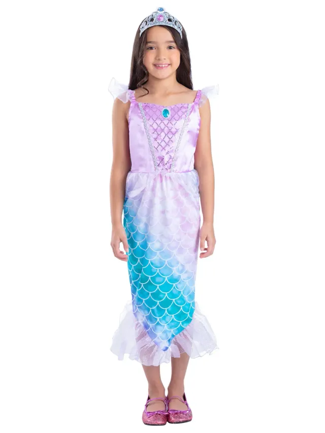 Smiffys Mermaid Princess costume bambina Medium 7-9 anni