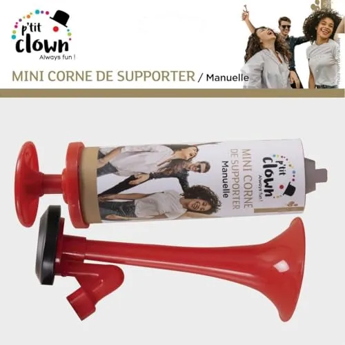 P'tit Clown Mini Corno trombetta tifoso manuale rossa