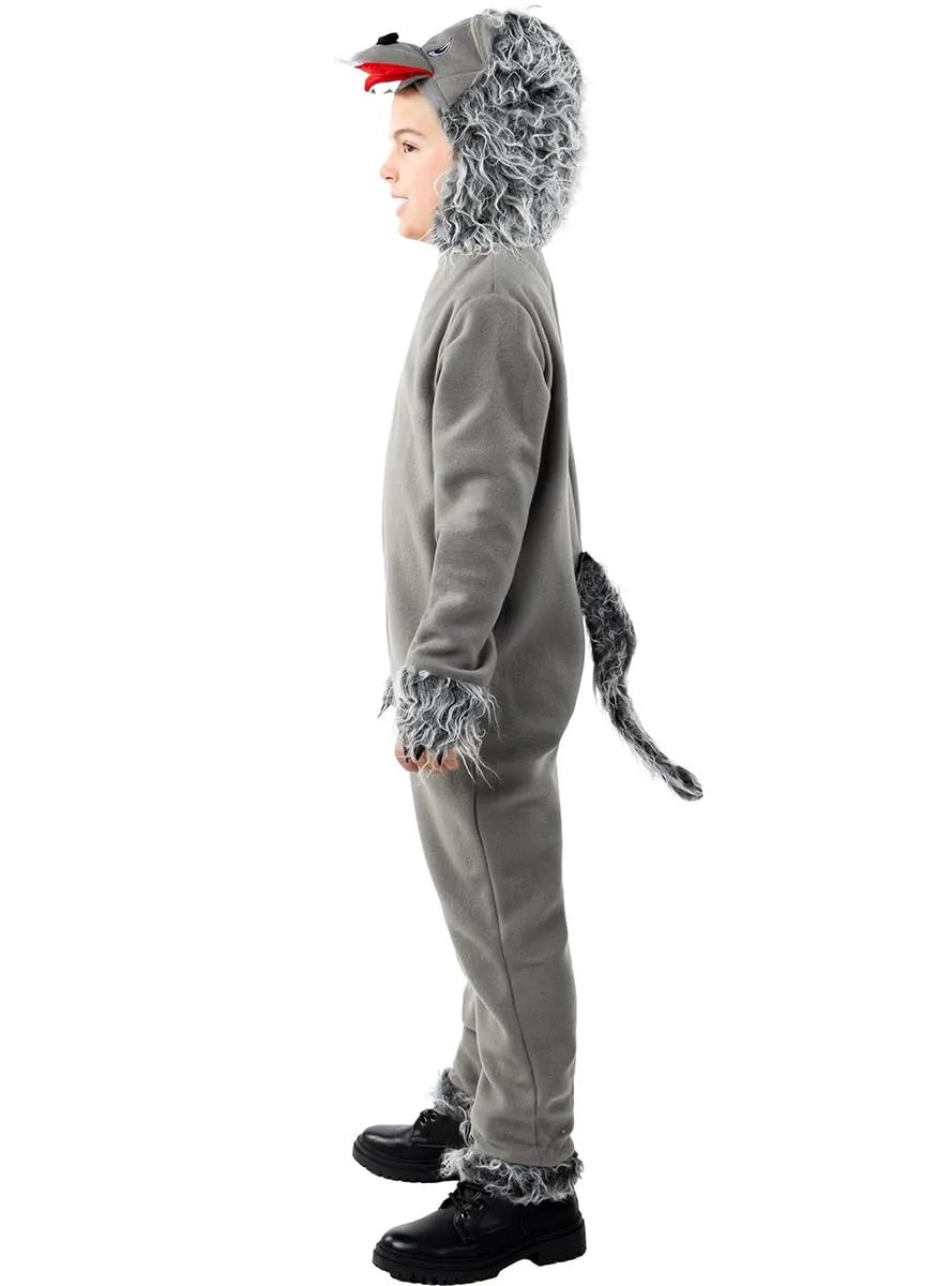 Funidelia Lupo Grigio Costume Bambino 3-4 Anni pelo