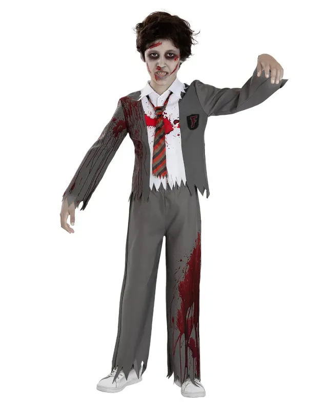 Funidelia Costume studente zombie bambino 5-6 anni completo