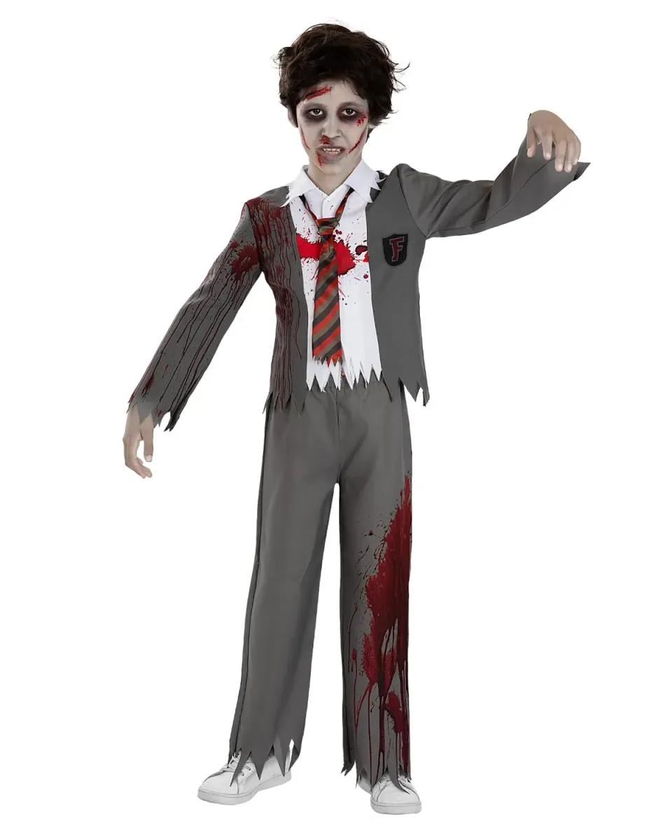 Funidelia Costume studente zombie bambino 5-6 anni completo