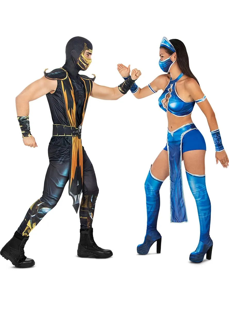 Funidelia Scorpion Mortal Kombat costume uomo M nero