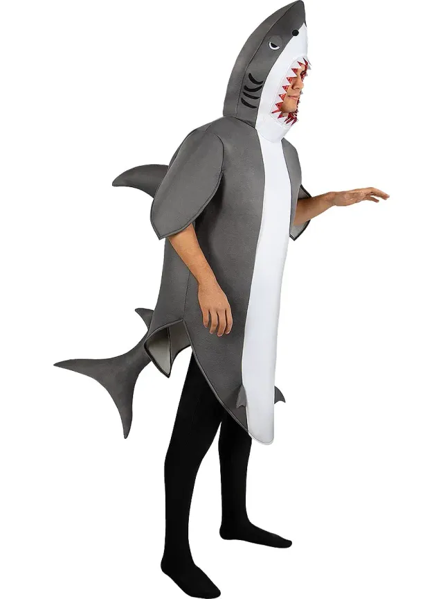 Funidelia Costume da Squalo Adulto Grigio M-L per Carnevale