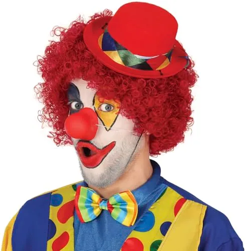 Guirca Clown cappellino pagliaccio feltro 1 pezzo