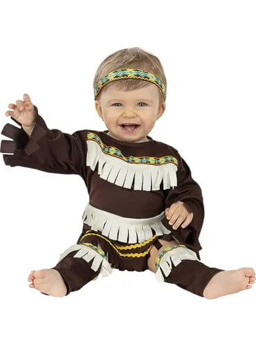 Funidelia Indiano Costume Neonato Marrone carnevale