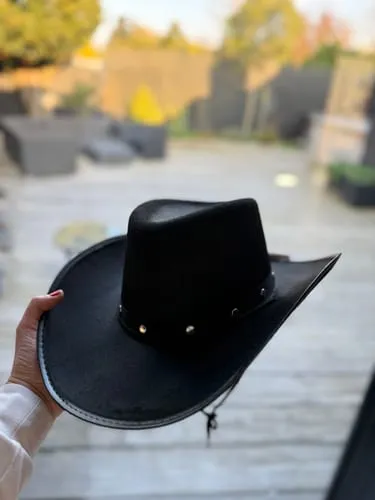 Smiffys Cowboy cappello feltro nero taglia unica