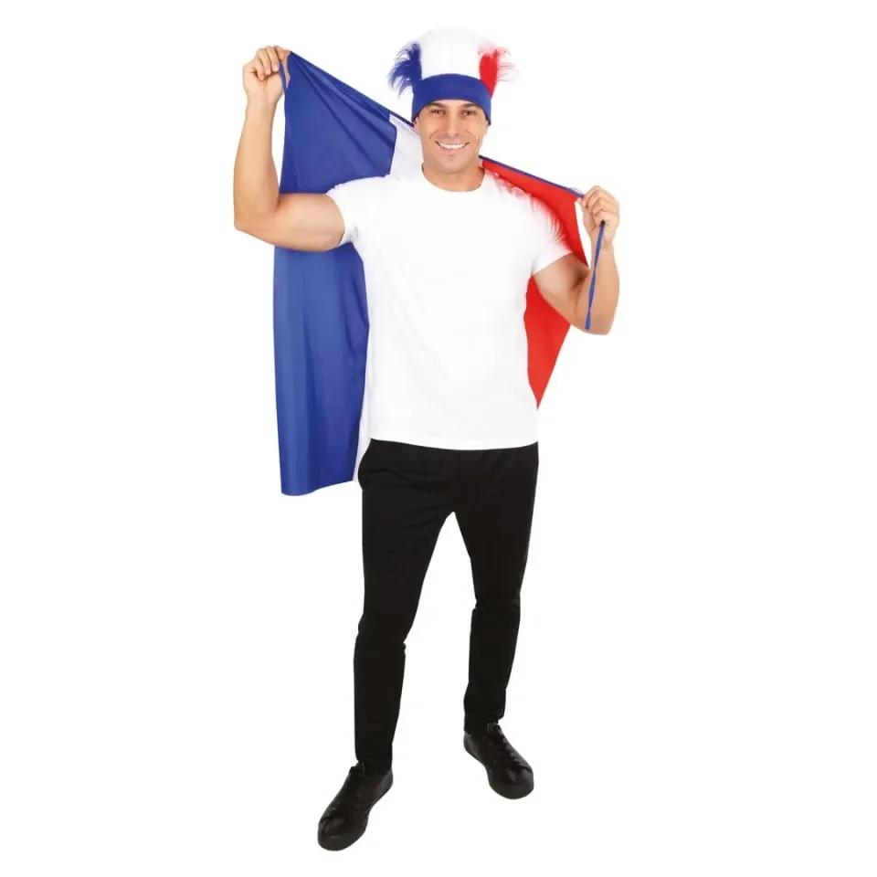P'tit Clown re22390 mantello Francia blu bianco rosso