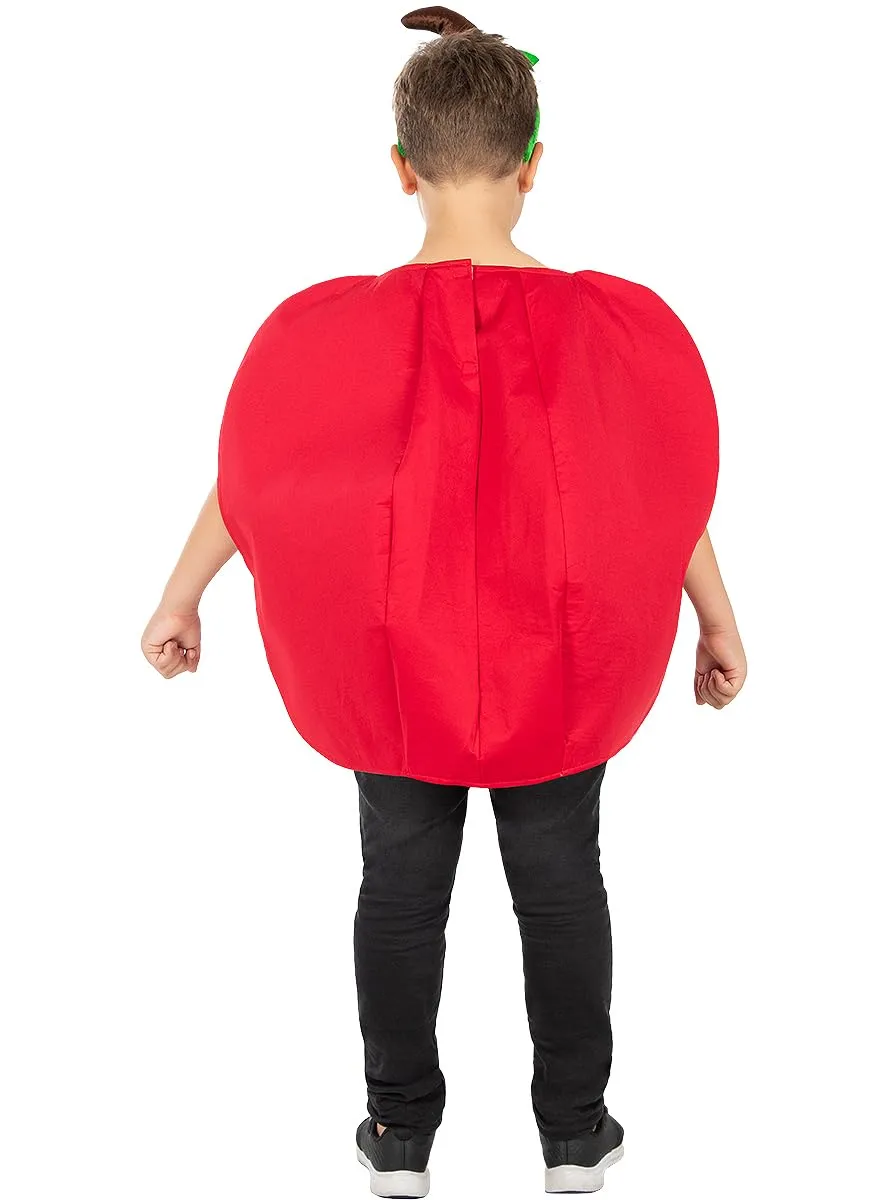Funidelia Costume mela bimbo rosso tunica e cerchietto