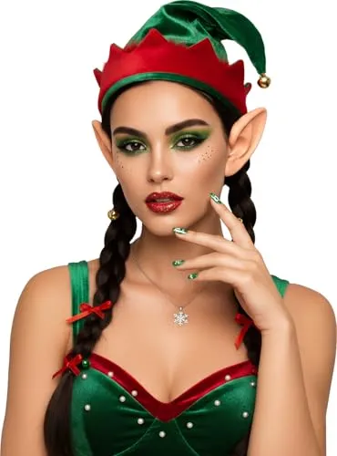 Fiestas Guirca Unghie Finte Natale verdi 24 pezzi