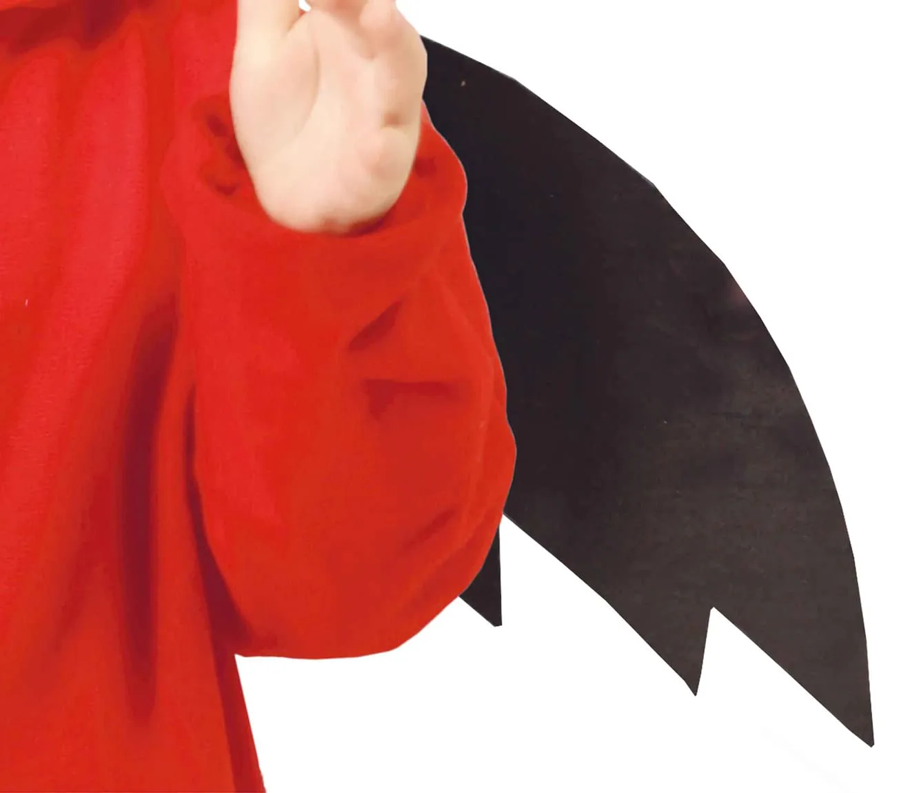 Guirca Costume Diavolo Bambino 18-24 Mesi Tuta Rossa Ali Nere