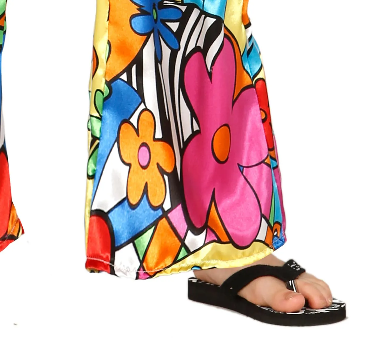 Guirca Costume Hippie Bambino 7-9 Anni Multicolore