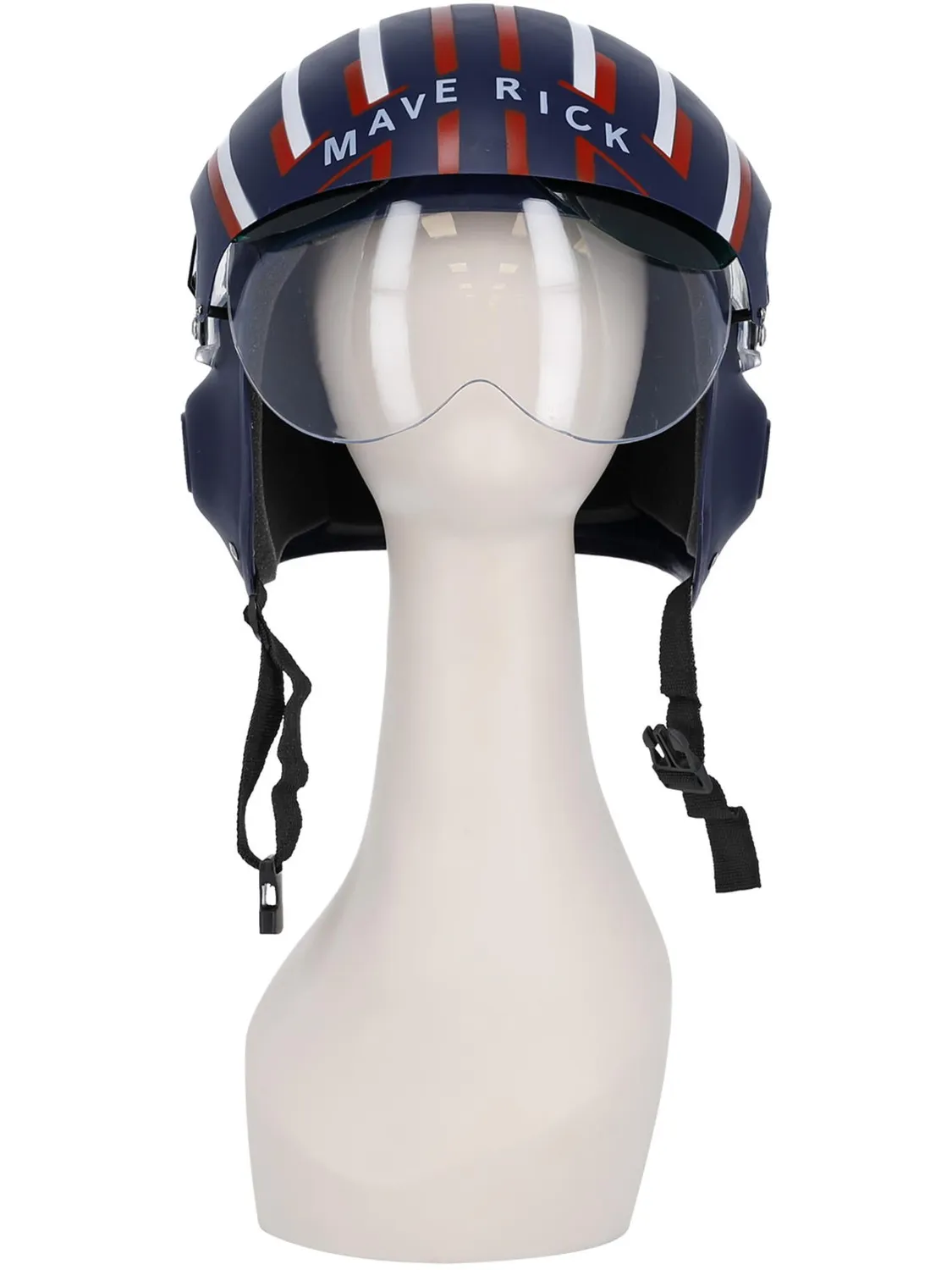 Smiffys Top Gun Maverick casco pilota blu rosso