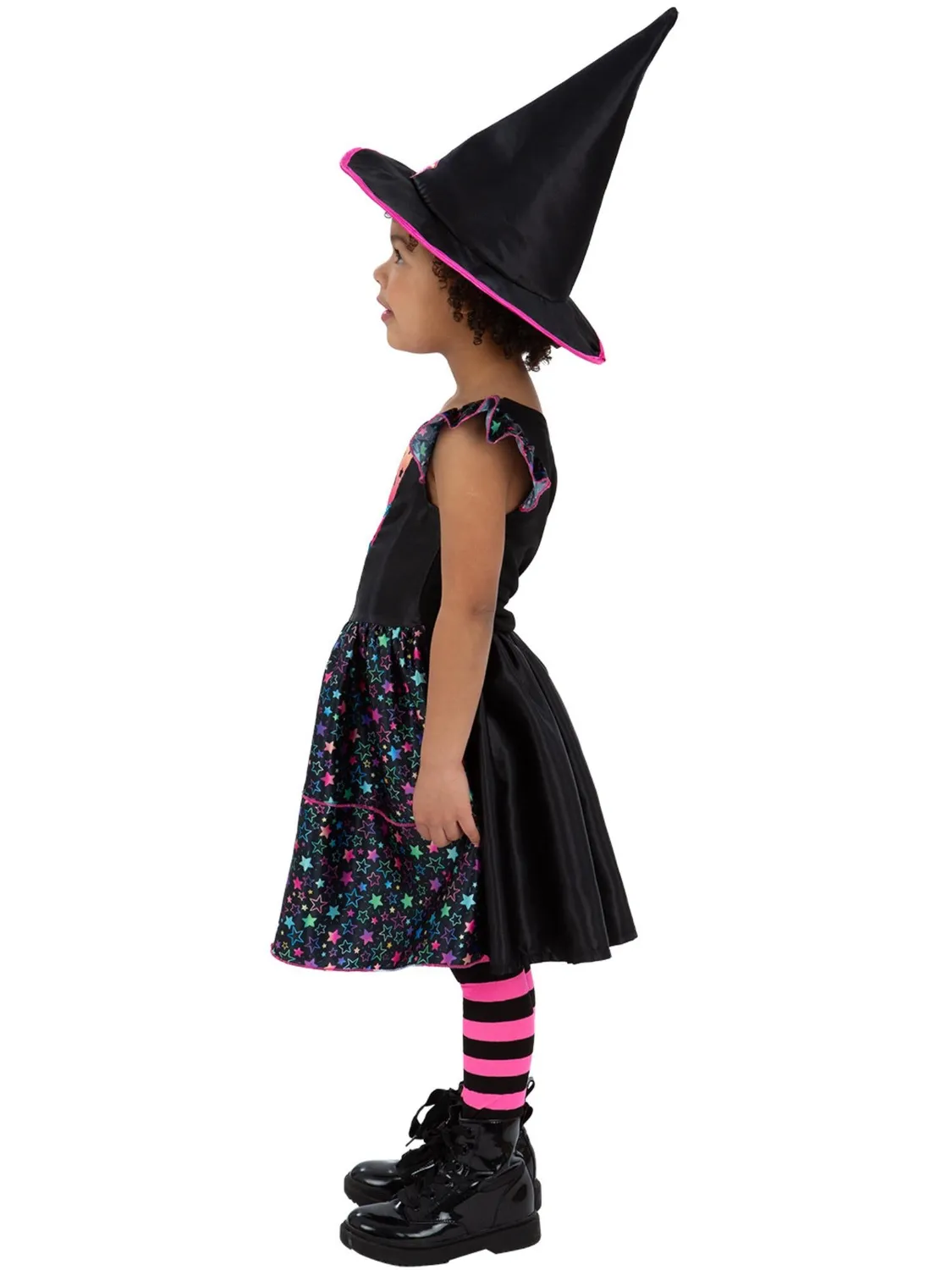 Smiffys Neon Star Witch costume strega bambina S 4-6 anni