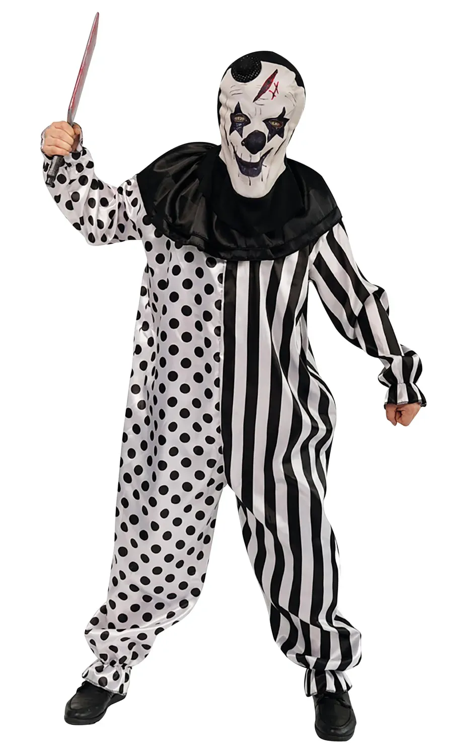 P'tit Clown Costume Arlecchino Horror Adulto Halloween