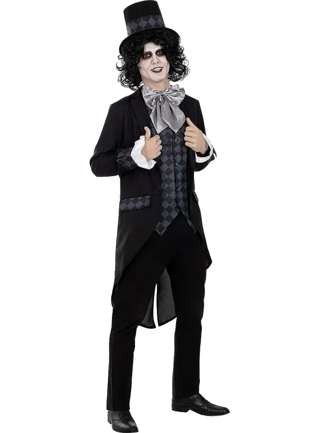 Funidelia Cappellaio Oscuro costume uomo XL nero