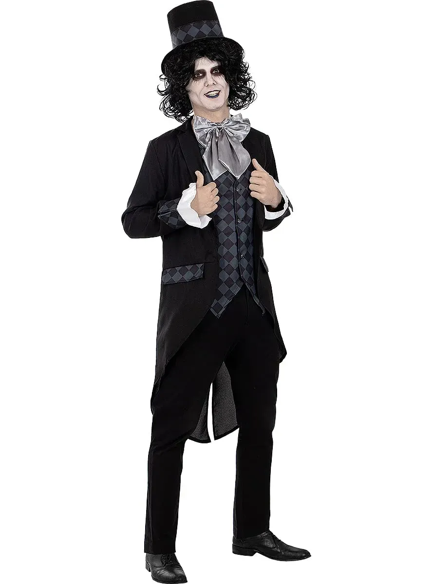Funidelia Cappellaio Oscuro costume uomo XL nero