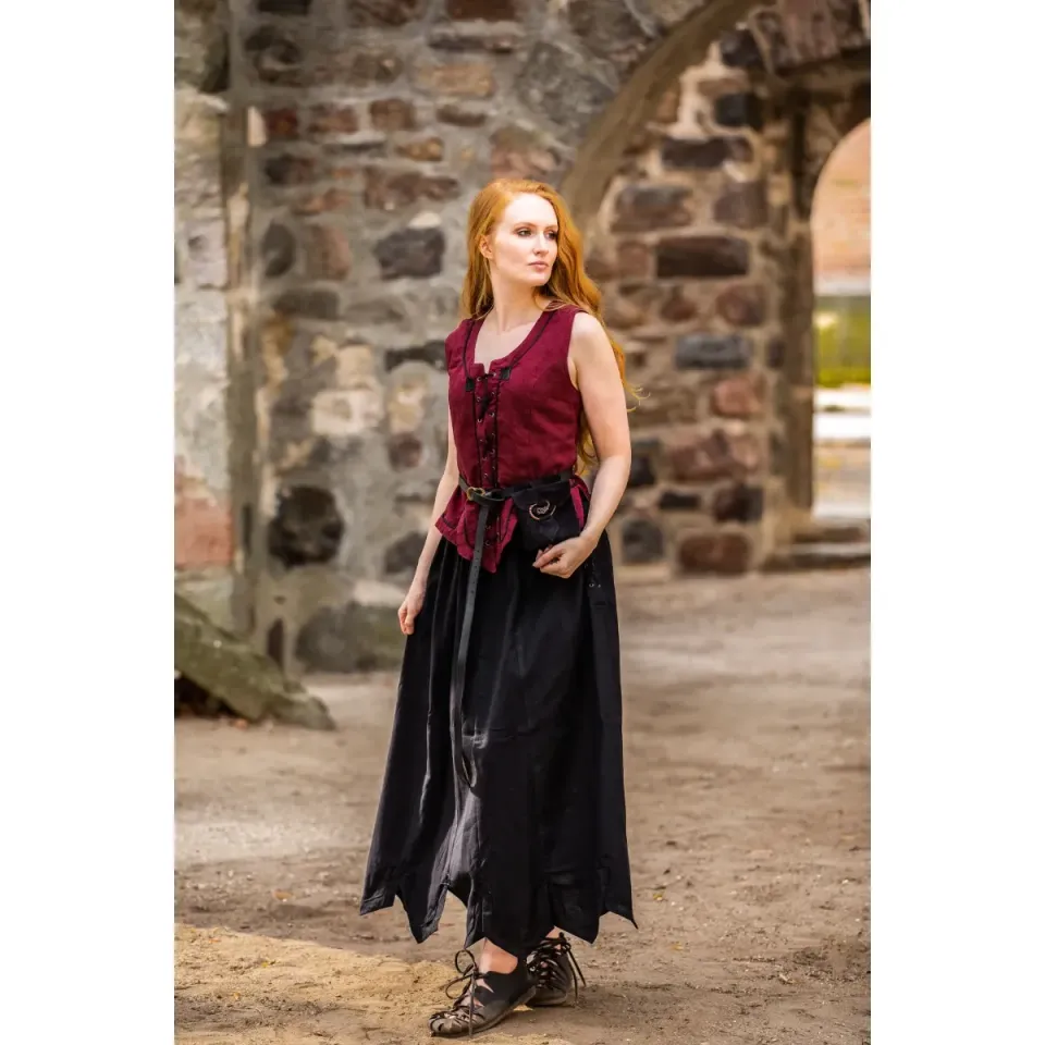 La Bottega di Merlino gilet corpetto Selma costume rosso