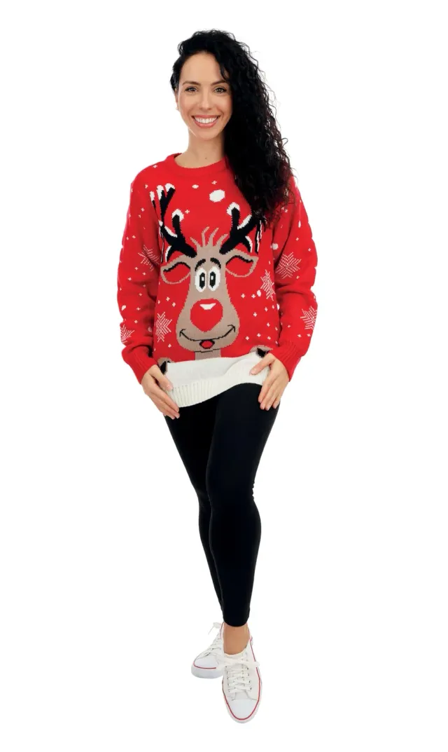 P'tit Clown Re48193 maglione natalizio donna renna XL