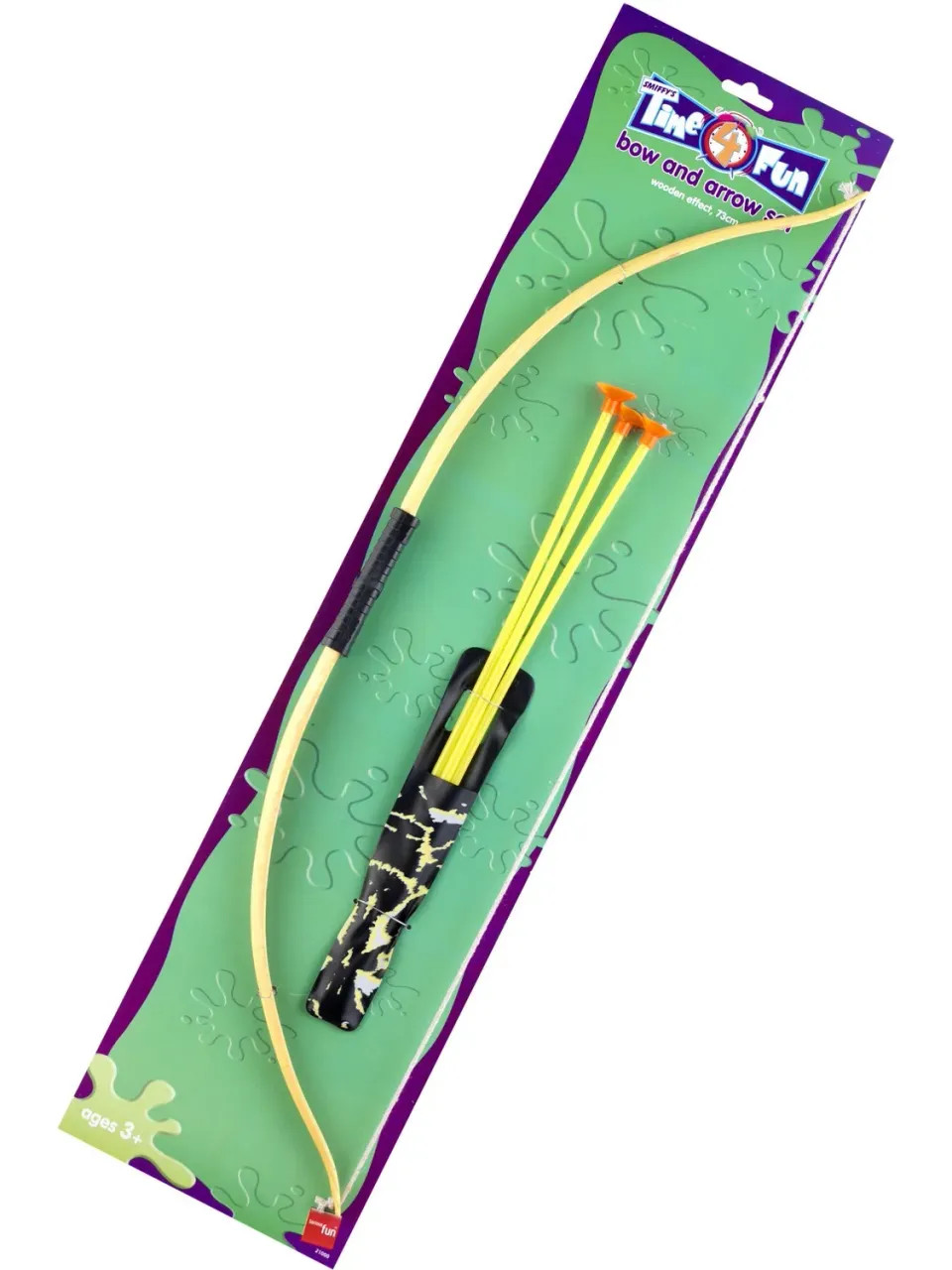 Smiffys Bow and Arrow Set arco giocattolo 73 cm con ventose