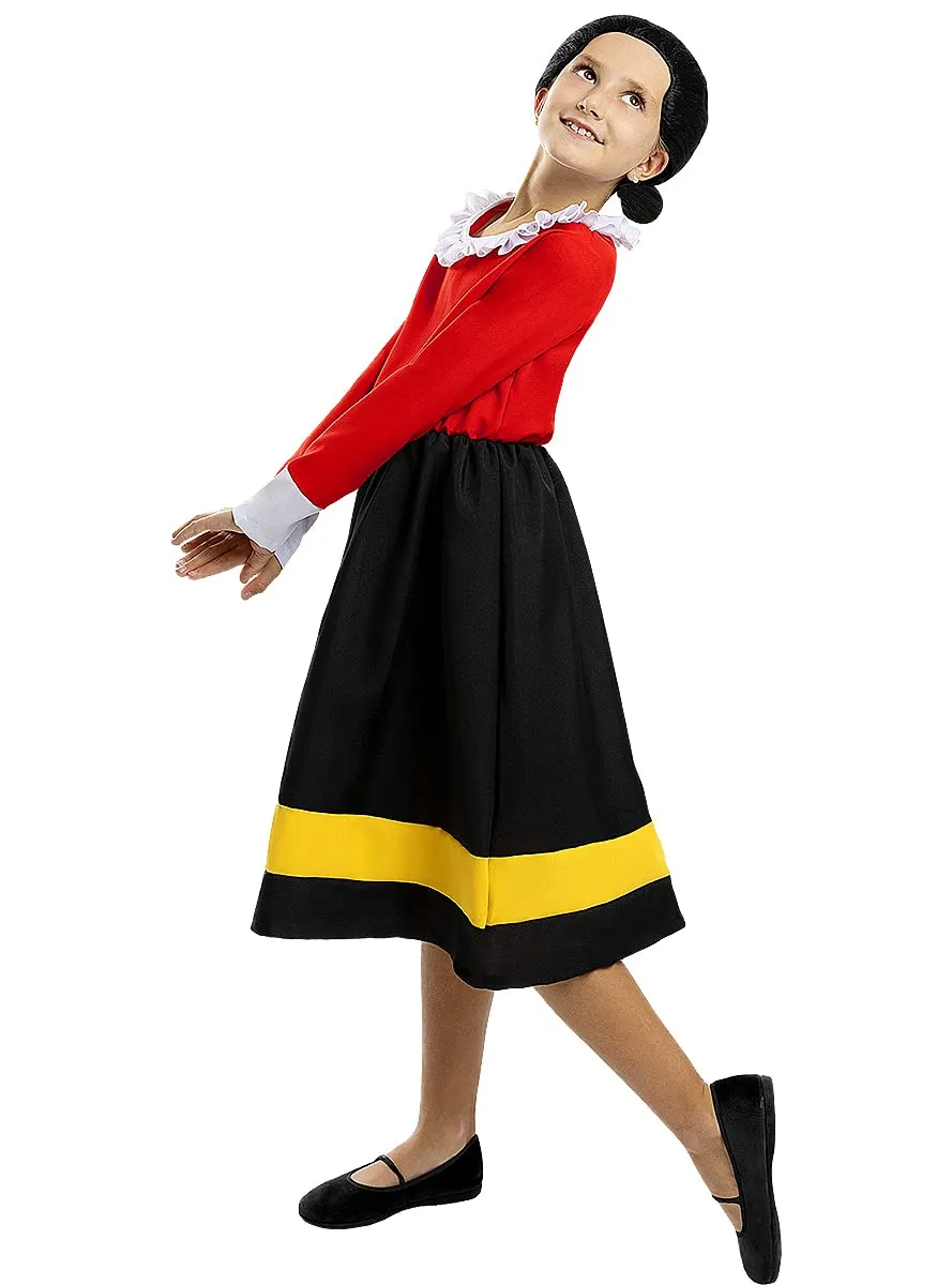Funidelia Olivia Popeye costume bambina multicolore parrucca