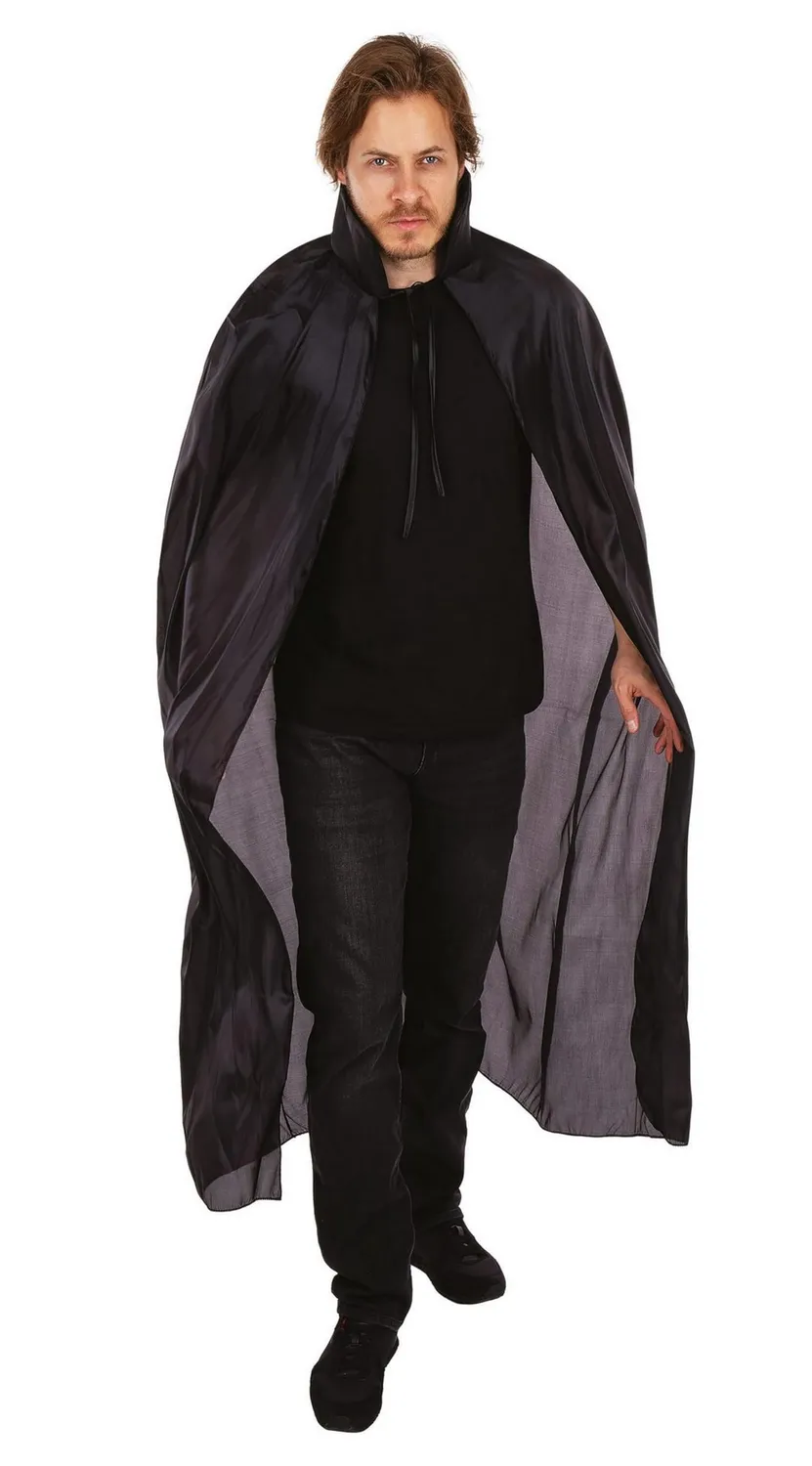 P'tit Clown 16210 mantella nera con cappuccio 150 cm