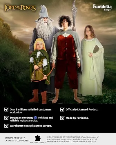 Funidelia Nazgul Signore Anelli costume bambino 3-4 anni