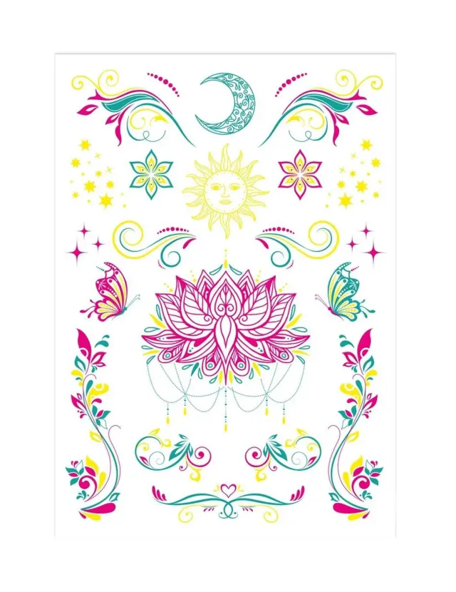 P'tit Clown UV Tatuaggi Temporanei Multicolore Taglia Unica