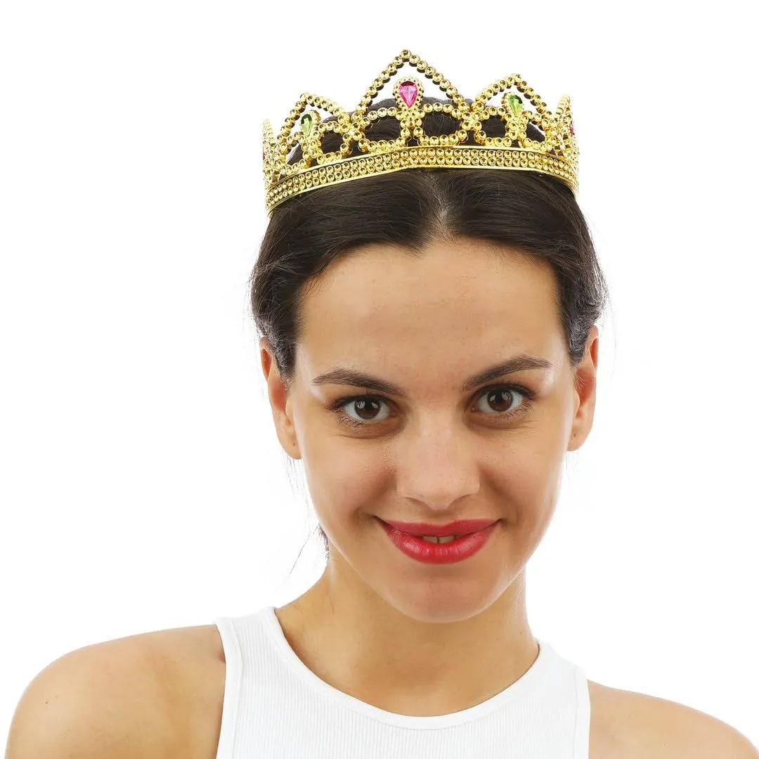 P'tit Clown 17629 corona diadema oro rigida adulto