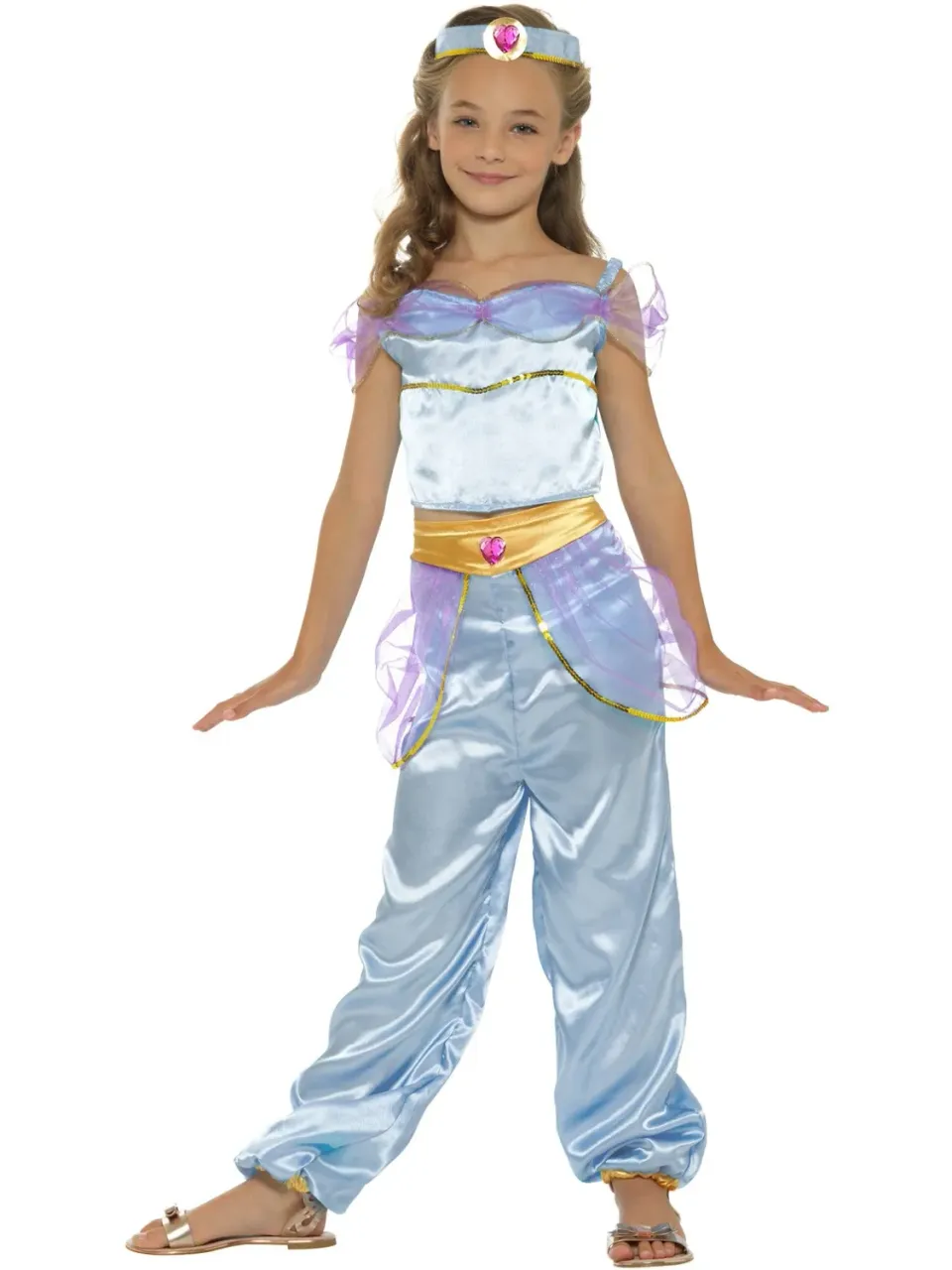 Smiffys Arabian Princess Costume Bambina Blu Large 10-12 Anni