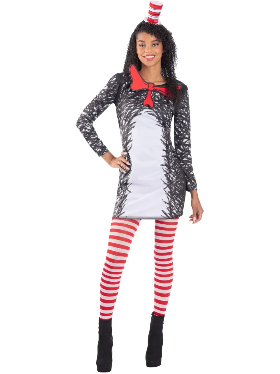 Smiffys Cat in the Hat Costume Gatto Donna L