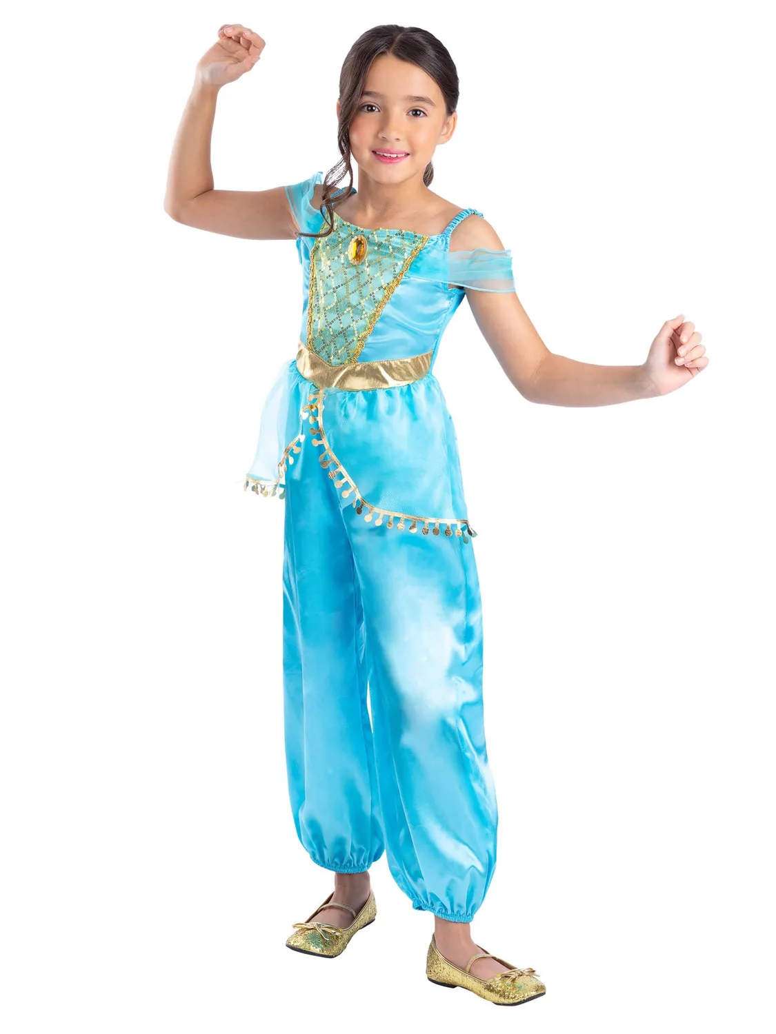 Smiffys Arabian Princess costume bambina turchese tiara