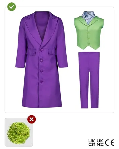 Funidelia Joker costume bambino 3-4 anni con giacca