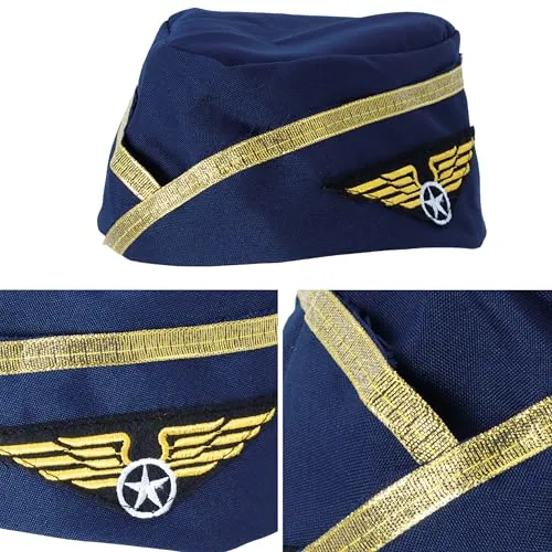 P'tit Clown Calot Hostess Cappello Donna Blu Navy