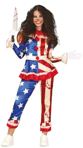 Fiestas Guirca costume pagliaccio americano S 36-38 donna