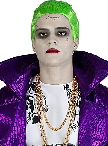 Funidelia Joker Suicide Squad parrucca uomo verde