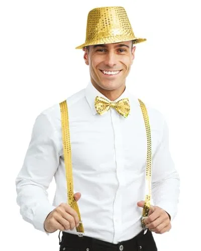 P'tit Clown 66679 costume disco paillettes oro