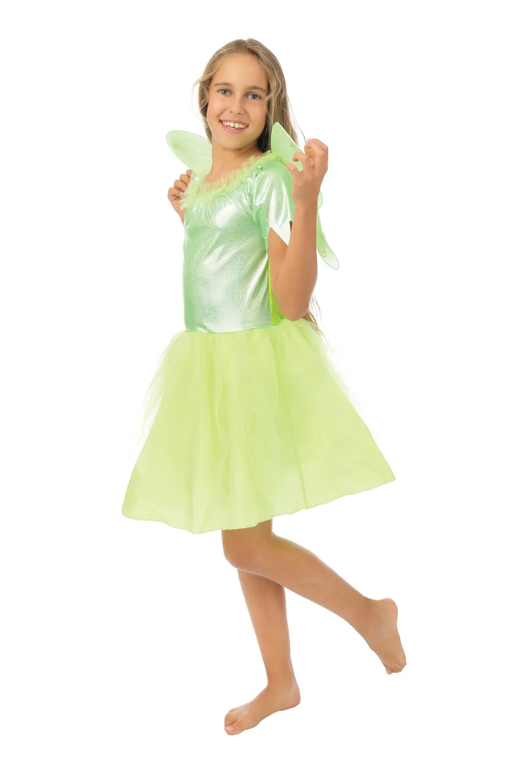 P'tit Clown Fata costume bambina vestito con ali 10-12 anni