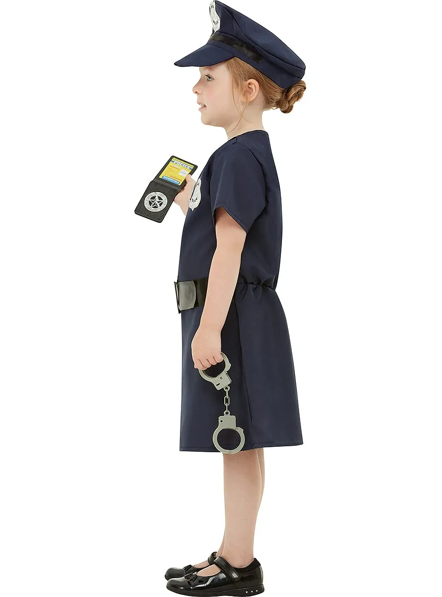 Funidelia Costume Polizia Bambina Blu con Accessori