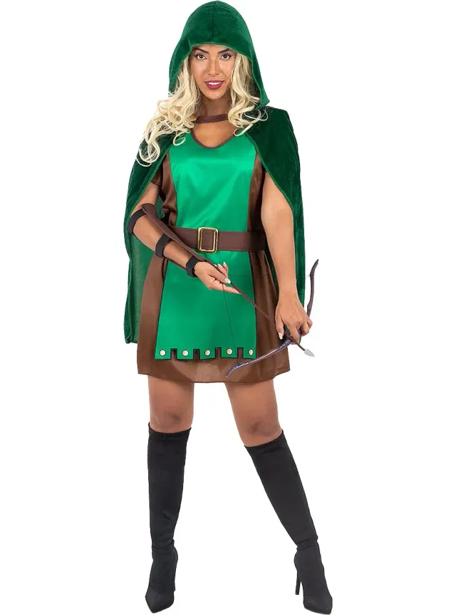 Funidelia Robin arciera costume donna taglia S verde