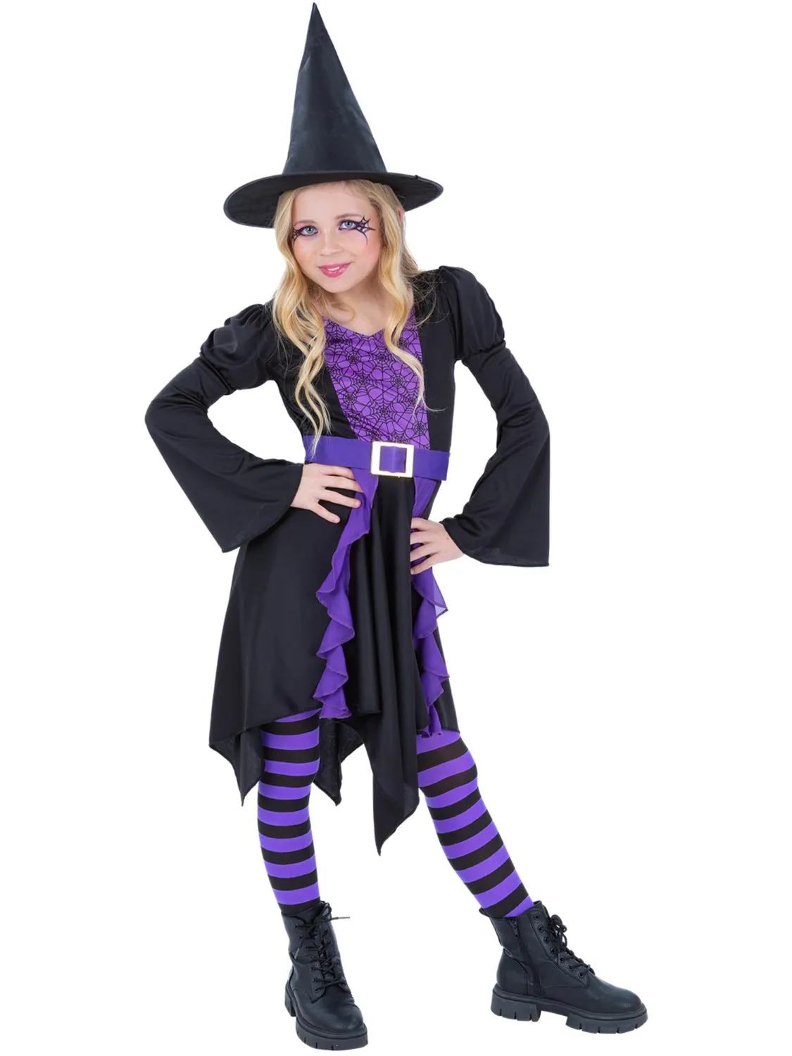 Smiffys Practical Spell costume strega bambina 4-6 anni