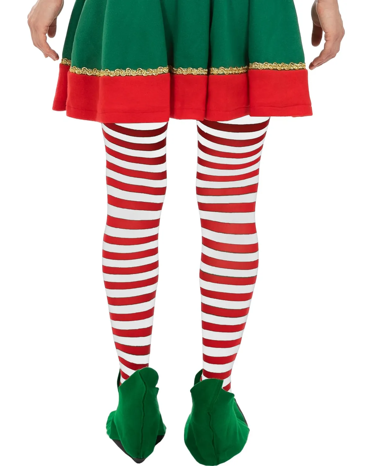 Funidelia Elfo collant donna rossi Natale poliestere