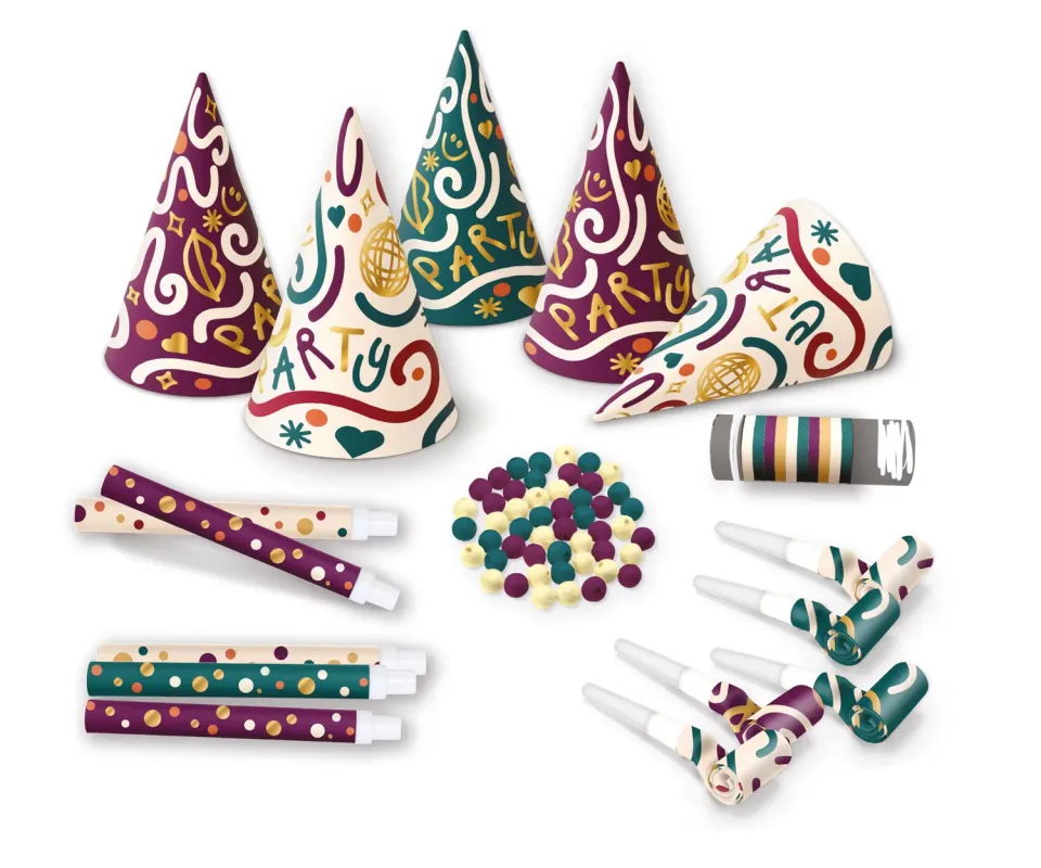 P'tit Clown 23445 Kit cotillon 5 persone multicolore