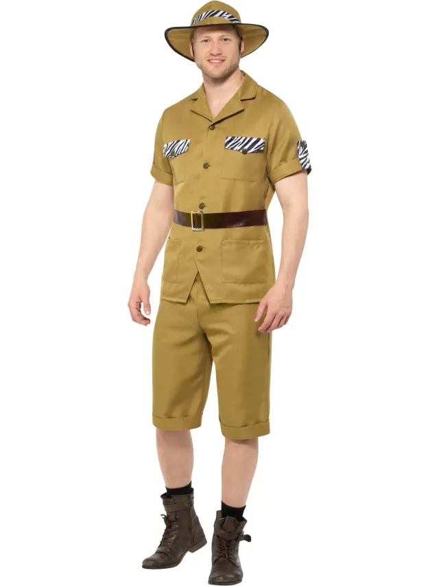 Smiffys Safari costume uomo cachi taglia L esploratore