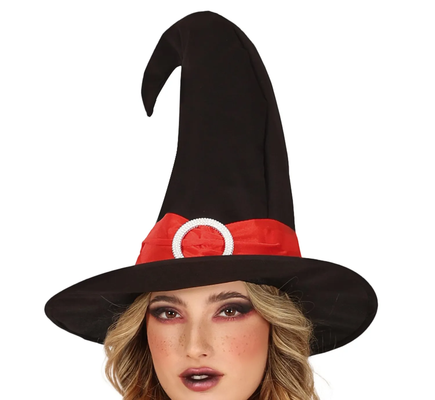 Fiestas Guirca Strega Sexy costume donna rosso nero taglia S