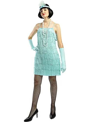 Funidelia Costume Charleston Anni 20 Blu Donna XS